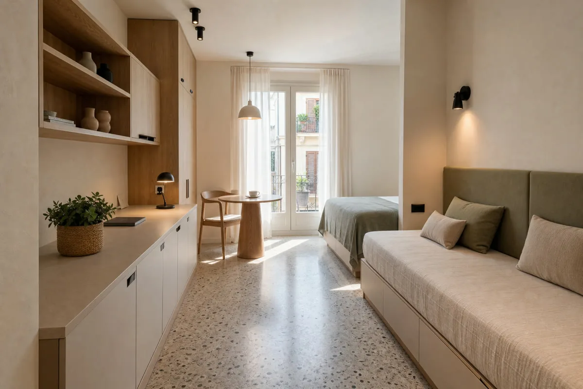 Visualización orientativa de muebles a medida para restaurantes en Calpe